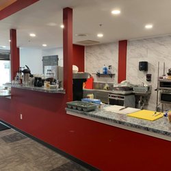 We have an open kitchen concept, so you can see us in action as we bring you fresh food cooked in house and direct trade coffee!