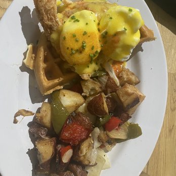 Green Eggs Cafe - Chicken & Waffles Benedict - Breakfast & Brunch Near Me - Philadelphia, Pennsylvania
