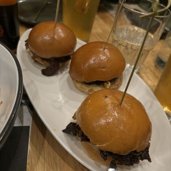Prey Brewing - Birria Goat Cheese Sliders, they're okay and I don't recommend them - Cocktail Bars Near Me - Vista, California Prey Brewing - Birria Goat Cheese Sliders, they're okay and I don't recommend them - Cocktail Bars Near Me - Vista, California