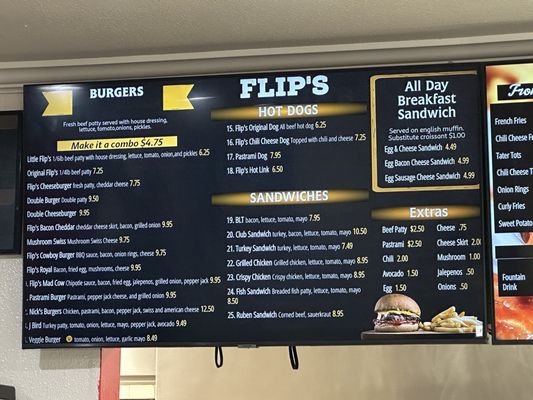 Menu photo 8 Flip's Burgers Stockton, CA