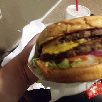 Frosty Queen Express - Burger was flavorful - Burgers Near Me - Merced, California