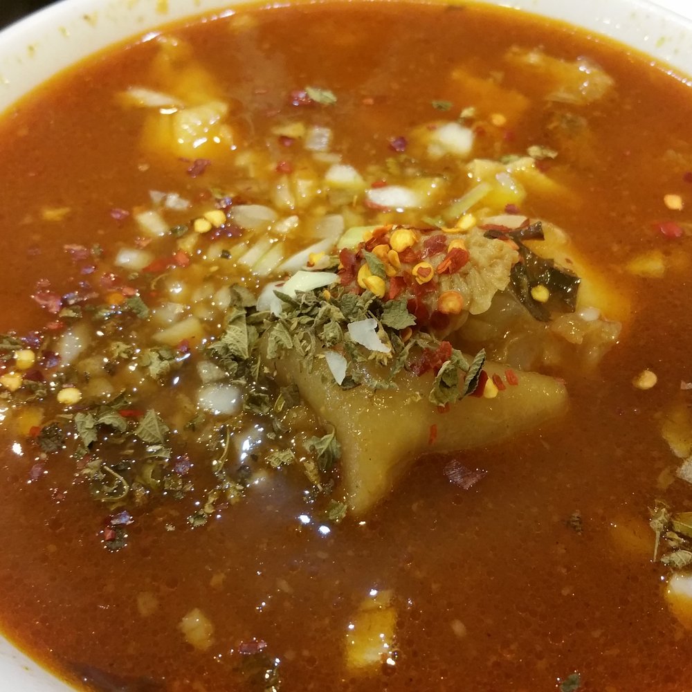 Taqueria El Sazon - Pasco - Menudo with pig feet. - Mexican Near Me - Pasco, Washington Taqueria El Sazon - Pasco - Menudo with pig feet. - Mexican Near Me - Pasco, Washington