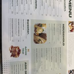 Brunch menu Brunch menu