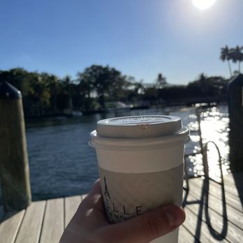 Ficelle Bakery - Mocha latte with oat milk - Bakeries Near Me - Miami, Florida
