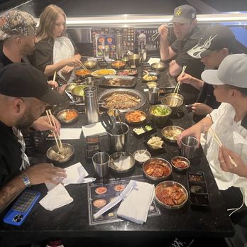 Master Kim's Korean BBQ 3 - 1 of 2 tables of friends - Korean Near Me - Las Vegas, Nevada