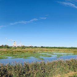 Onslow Island - How ironic. On a trail and you see a factory.