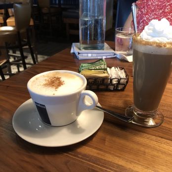Burtons Grill & Bar - Cappuccino and Derby Street coffee. - New American Near Me - Boca Raton, Florida Burtons Grill & Bar - Cappuccino and Derby Street coffee. - New American Near Me - Boca Raton, Florida