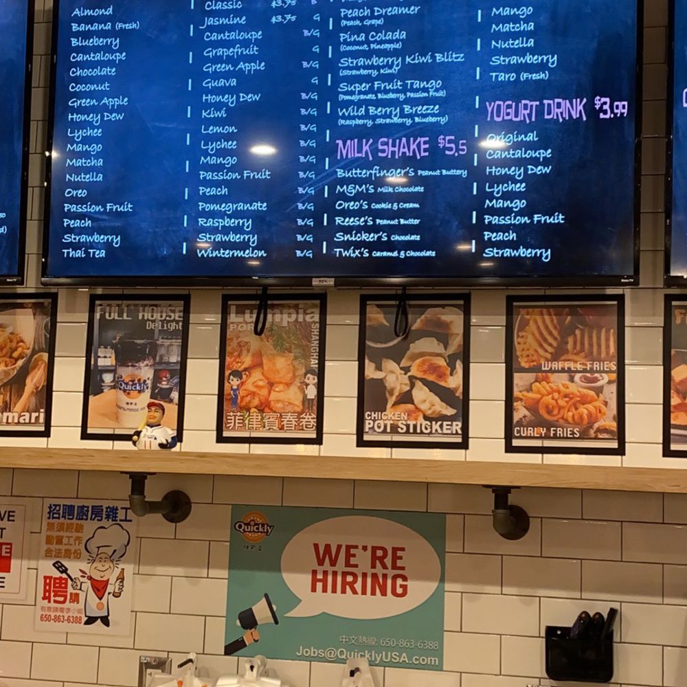 Quickly - 7/2021 Menu 2 - Bubble Tea Near Me - Hayward, California Quickly - 7/2021 Menu 2 - Bubble Tea Near Me - Hayward, California