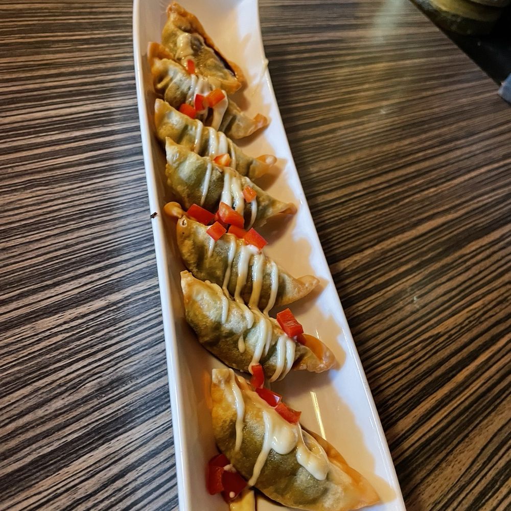 Mint Leaf Cuisine - Modern potstickers (vegetarian) - Asian Fusion Near Me - Saratoga, California Mint Leaf Cuisine - Modern potstickers (vegetarian) - Asian Fusion Near Me - Saratoga, California