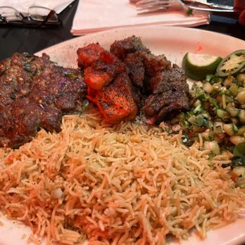 DeAfghanan Cuisine - Triple Kabob Murgh, Teka and Chaplee Kabob - Afghan Near Me - Fremont, California DeAfghanan Cuisine - Triple Kabob Murgh, Teka and Chaplee Kabob - Afghan Near Me - Fremont, California