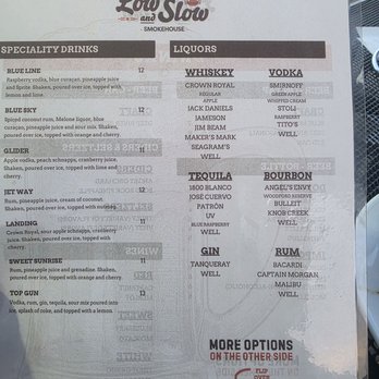 Low and Slow Smokehouse - Drink menu - Smokehouse Near Me - Smithfield, North Carolina Low and Slow Smokehouse - Drink menu - Smokehouse Near Me - Smithfield, North Carolina