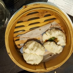 Ping Pong - Four mushroom buns. (It came like that, we didn't start eating at it before the pic was taken)