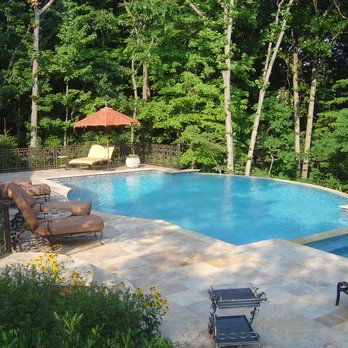 Laurel Group - a pool and patio area - Landscaping Near Me - Huntington, New York