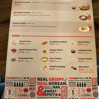 bb.q Chicken - menu - Chicken Shop Near Me - Beaverton, Oregon