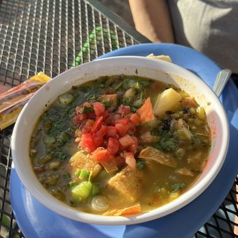 Bumble Bee's Baja Grill - Green Chile Stew with tofu - Mexican Near Me - Santa Fe, New Mexico
