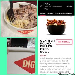 Photo of advertisement, what I got and the depth of the bowl
