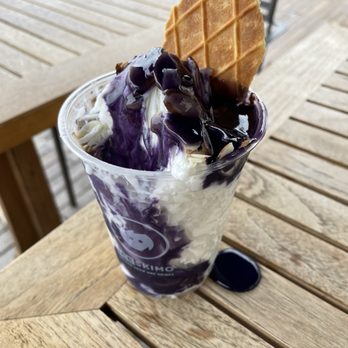 Iceskimo - CUSTOM AFFOGATO (Ube, Original Milk, Sliced Almonds, Cookie Dough) - Ice Cream & Frozen Yogurt Near Me - San Diego, California Iceskimo - CUSTOM AFFOGATO (Ube, Original Milk, Sliced Almonds, Cookie Dough) - Ice Cream & Frozen Yogurt Near Me - San Diego, California