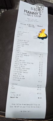Manny's Deli Stop by null