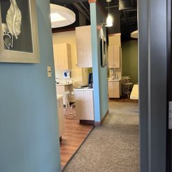 Green Dental - Hallway inside Green Dental leading to treatment rooms