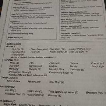 Neighborhood Draft - Drink menu - New American Near Me - Milwaukee, Wisconsin