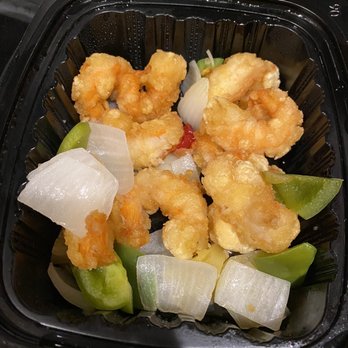China Cottage - Pineapple shrimp, sauce on the side. - Chinese Near Me - Katy, Texas