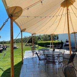 Saltwater Farm Vineyard - Patio seating