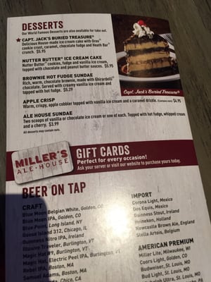 Menu photo 4 Miller's Ale House Destin, FL Menu photo 4 Miller's Ale House Destin, FL