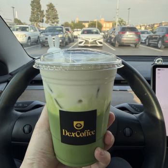 Dex Coffee - Matcha Einspanner with regular milk - Coffee & Tea Near Me - Fountain Valley, California Dex Coffee - Matcha Einspanner with regular milk - Coffee & Tea Near Me - Fountain Valley, California