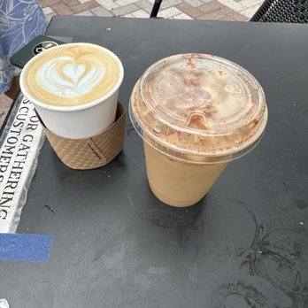 Gathering Grounds Coffee - Deerfield signature and Cinnamon Roll Latte - Coffee & Tea Near Me - Deerfield Beach, Florida