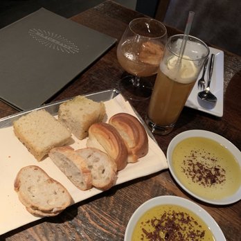 BlackSalt - Delicious assortment of breads with herbed oil - Seafood Near Me - Washington, DC, District of Columbia