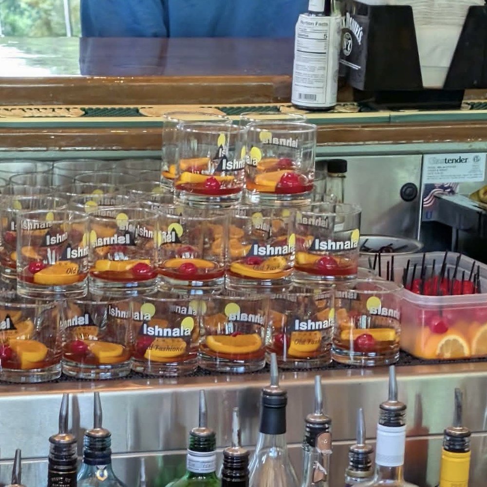 Ishnala - Glasses prepped for old fashioneds behind the bar. - Steakhouses Near Me - Wisconsin Dells, Wisconsin Ishnala - Glasses prepped for old fashioneds behind the bar. - Steakhouses Near Me - Wisconsin Dells, Wisconsin