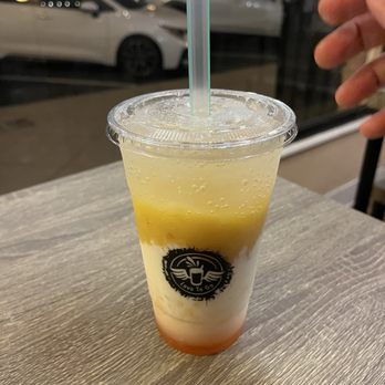 Love to Go - Peach Fruity Yogurt Soda (24oz) - Coffee & Tea Near Me - San Gabriel, California Love to Go - Peach Fruity Yogurt Soda (24oz) - Coffee & Tea Near Me - San Gabriel, California