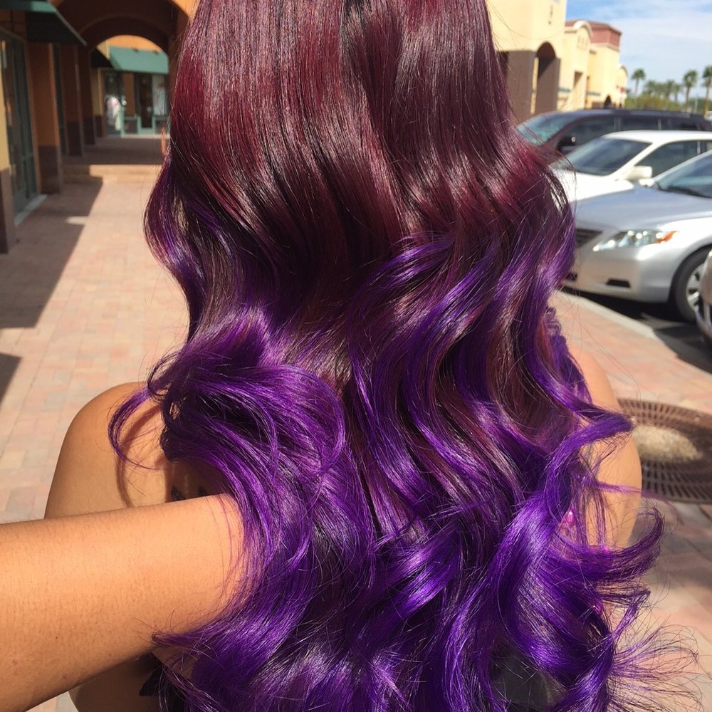 Escape Salon And Spa - Purple hair by Jenn Dones - Day Spas Near Me - Henderson, Nevada Escape Salon And Spa - Purple hair by Jenn Dones - Day Spas Near Me - Henderson, Nevada