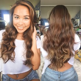 Caramel Balayage, I had a little blonde from my previous color