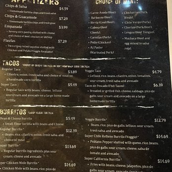 Los Jefes Taqueria - Menu Nov. 2024 - Tacos Near Me - Milpitas, California