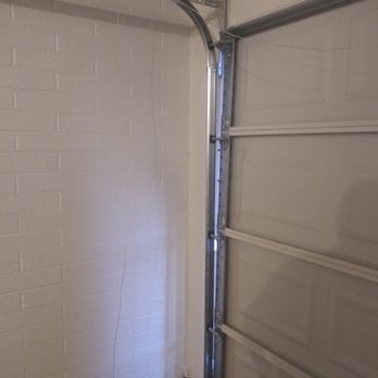 Gorilla Garage Door Service - No safety sensors or 2"X6" Framing. SERIOUS SAFETY ISSUE. Someone could get hurt, garage can crush someone. Door not installed correctly. - Garage Door Services Near Me