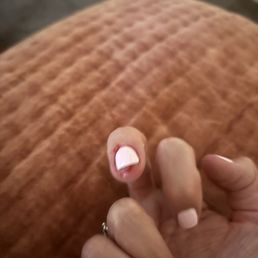 She destroyed my cuticles.