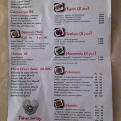 Green Sushi - Precios