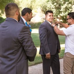 The Social Vibe - Gabriel putting a mic on my soon to be Husband
