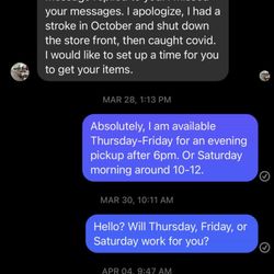Harmony Tailoring And Alterations - One reply by whom I assume is the owner but she hasn't replied since.