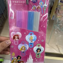 Princess straws.  Cheaper than Amazon