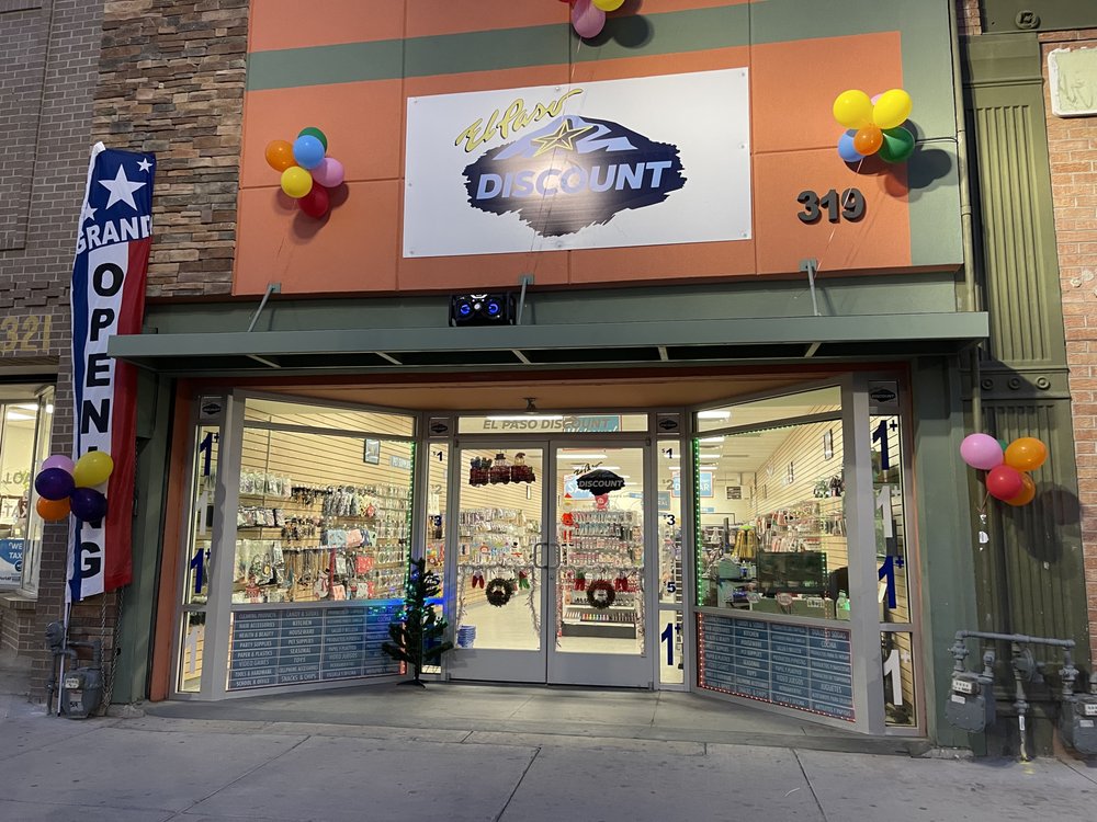 EP DISCOUNT 319 S El Paso St, El Paso, Texas Discount Store Phone