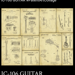 Brickhouse Partners - Here's the information and photo of the beautiful Guitar Patents print.  I purchased the 16x20 print for my Love