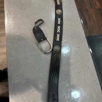 Shoe Doctor - This was my Versace Belt before the Shoe Doctor got ahold of it. - Shoe Repair Near Me - Los Angeles, California Shoe Doctor - This was my Versace Belt before the Shoe Doctor got ahold of it. - Shoe Repair Near Me - Los Angeles, California