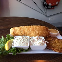 All Inn Pub & Grub - Friday Fish & Shrimp Fry. Haddock, Homemade Potato Pancakes, Apple Sauce, & Homemade Cole Slaw.
