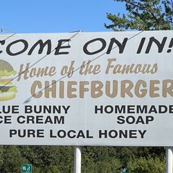 The Amish Trading Post - Adjacent signage.