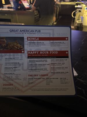 Menu photo 1 Great American Pub Las Vegas, NV