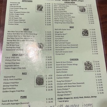 A Golden Dragon Chinese Restaurant - Updated menu 8/21/26 - Chinese Near Me - Selma, California
