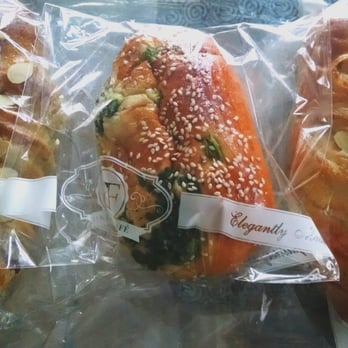 BF Bakery & Cafe - Coconut Bun ($1.79) & Green Onion Bun ($1.25) - Bakeries Near Me - Irvine, California