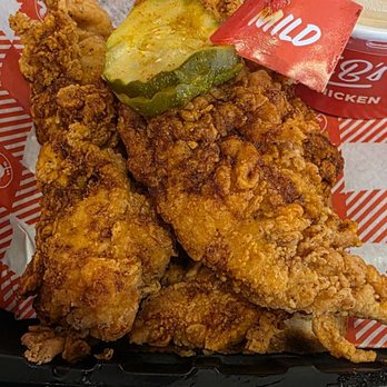 Hattie B's Hot Chicken - Mild Jumbo Chicken Tenders - Chicken Shop Near Me - Auburn, Alabama